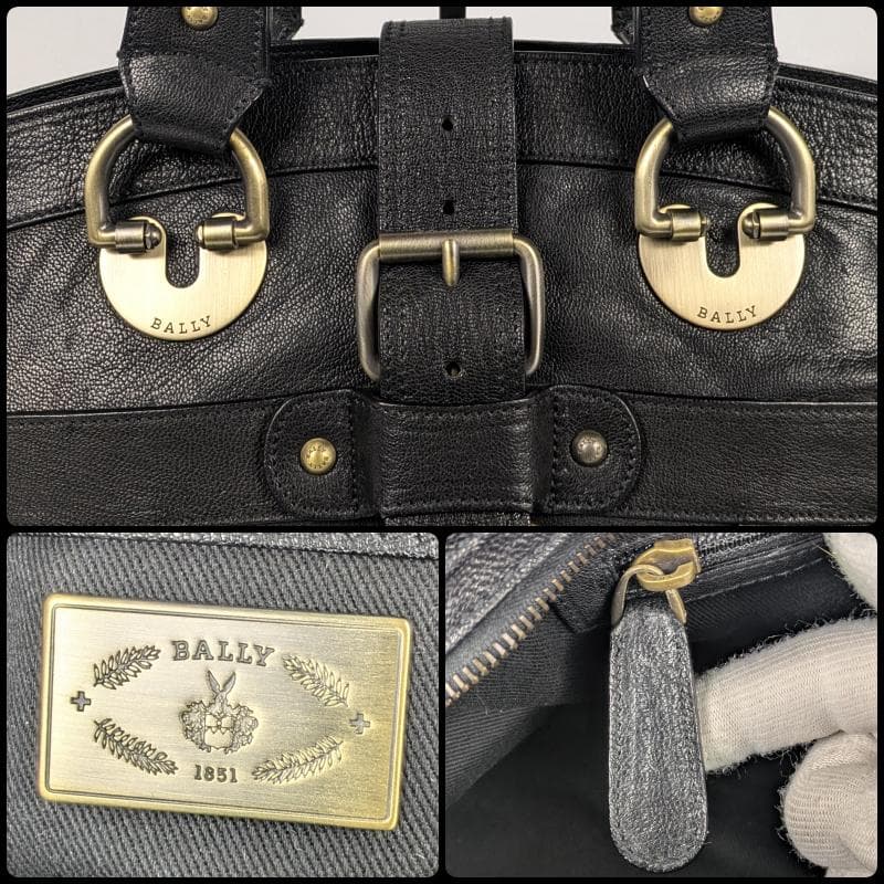 【極美品】BALLY y2k 2way ショルダーバッグ レザー ブラック
