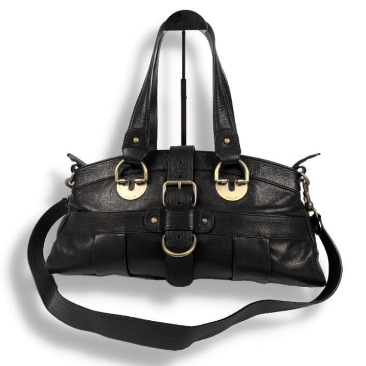 【極美品】BALLY y2k 2way ショルダーバッグ レザー ブラック