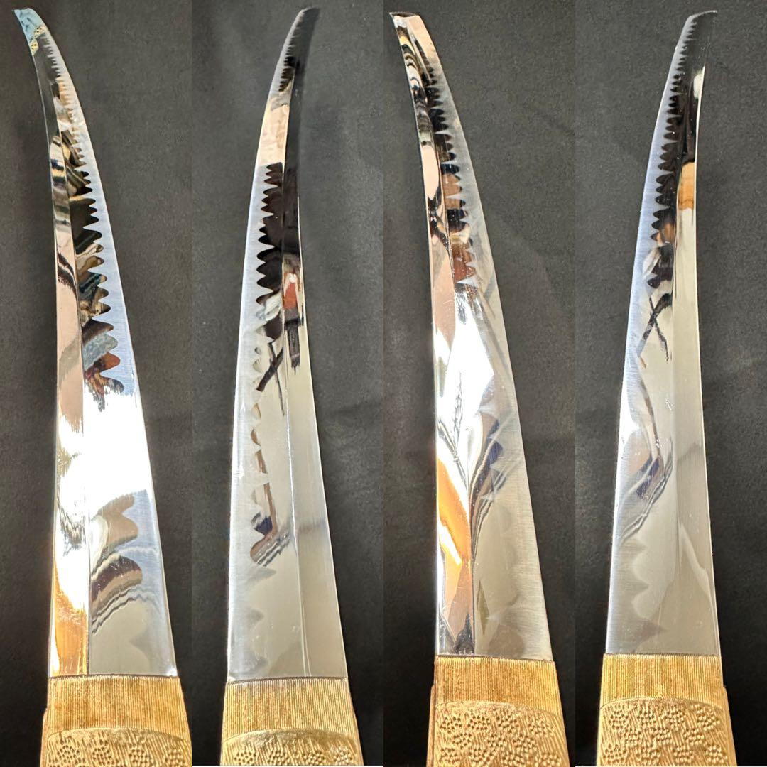 模造刀セット　打刀　脇差　鞘付長さ約69/104cm 黒鞘　25C36