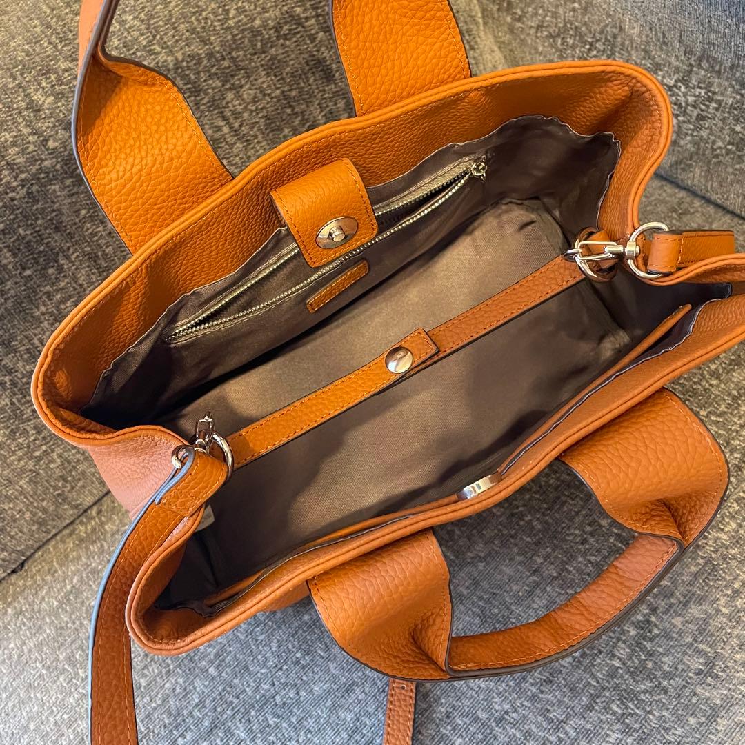 美品　Luziny ルジニー　HAYNI ヘイニ　ハンドバッグ　ブラウン