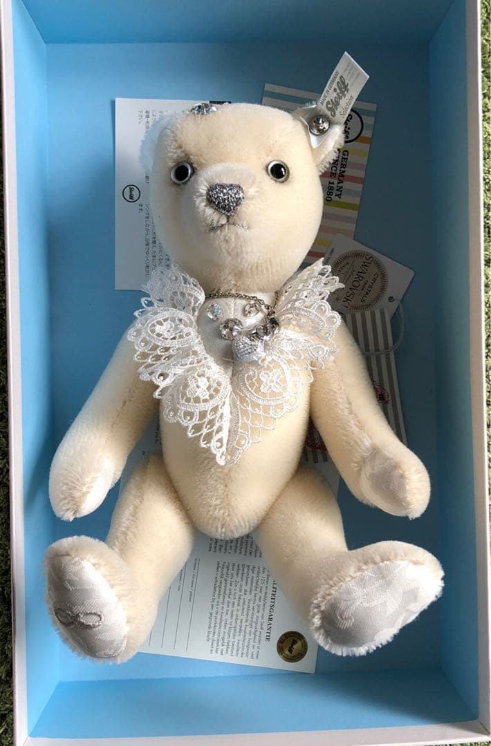 シュタイフsteiff ペアテディベア【スワロフスキー】
