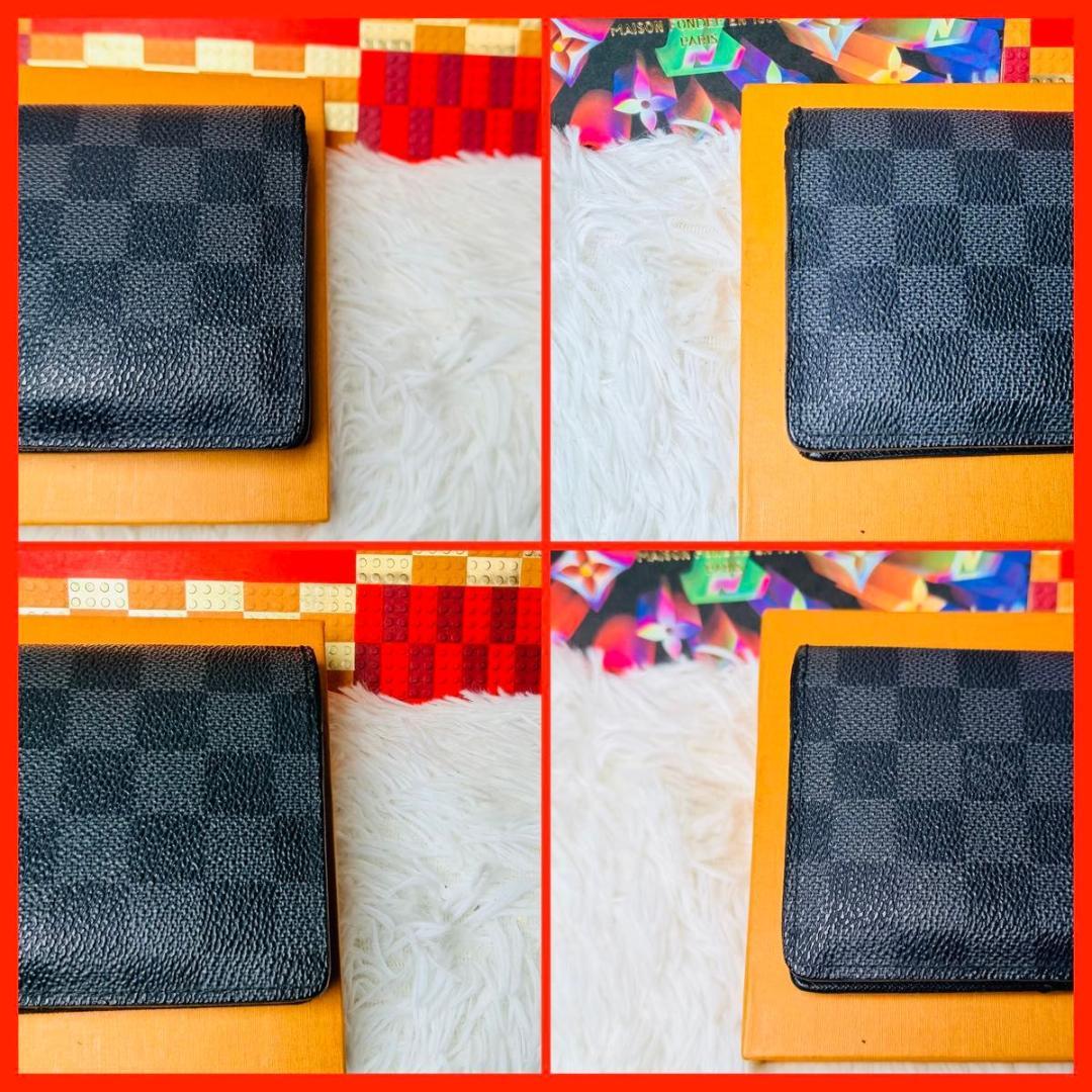 【セール！】ルイヴィトン ダミエ グラフィット ポルトフォイユ ブラザ 長財布