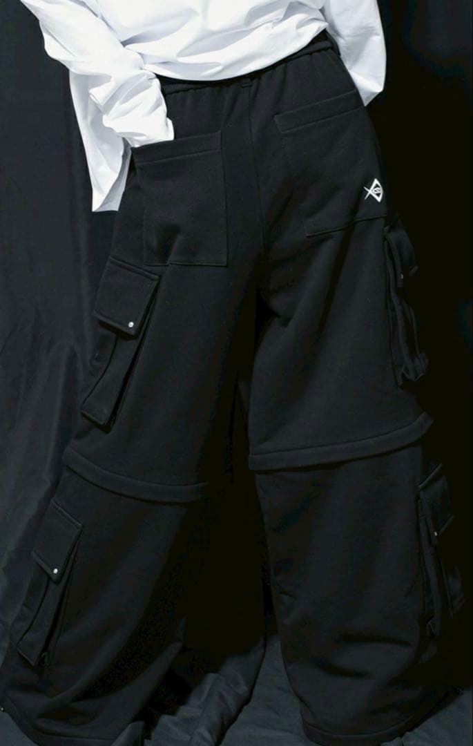 （2026新春福袋） レフレム 2wayワイドスウェットカーゴパンツ