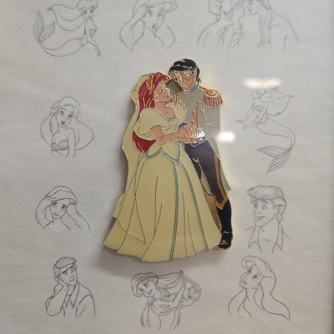 Disney アリエルとエリックの限定アート作品 ディズニー アリエル イラスト