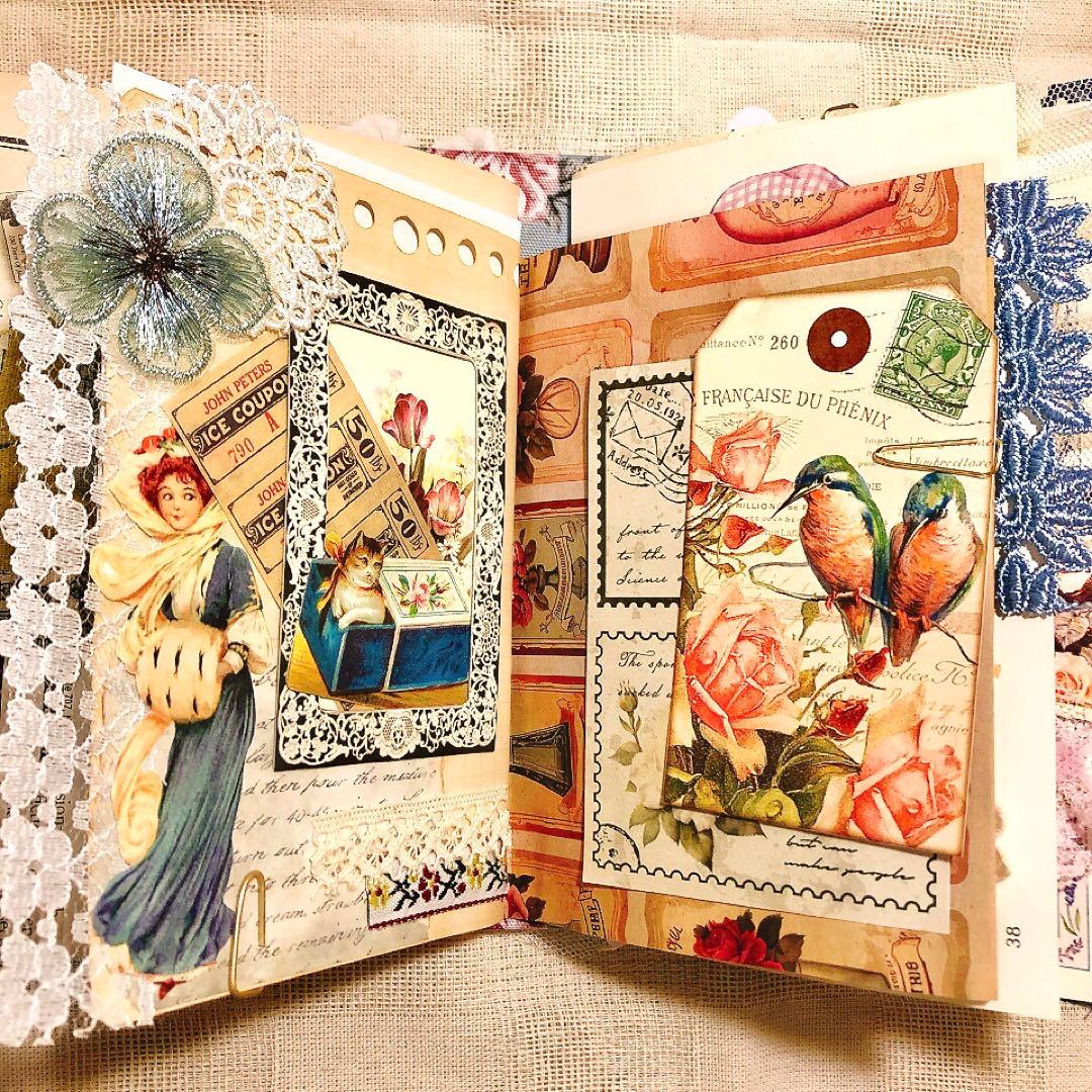 ジャンクジャーナル雑記帳 天使 アンティーク ジャンクジャーナル コラージュ