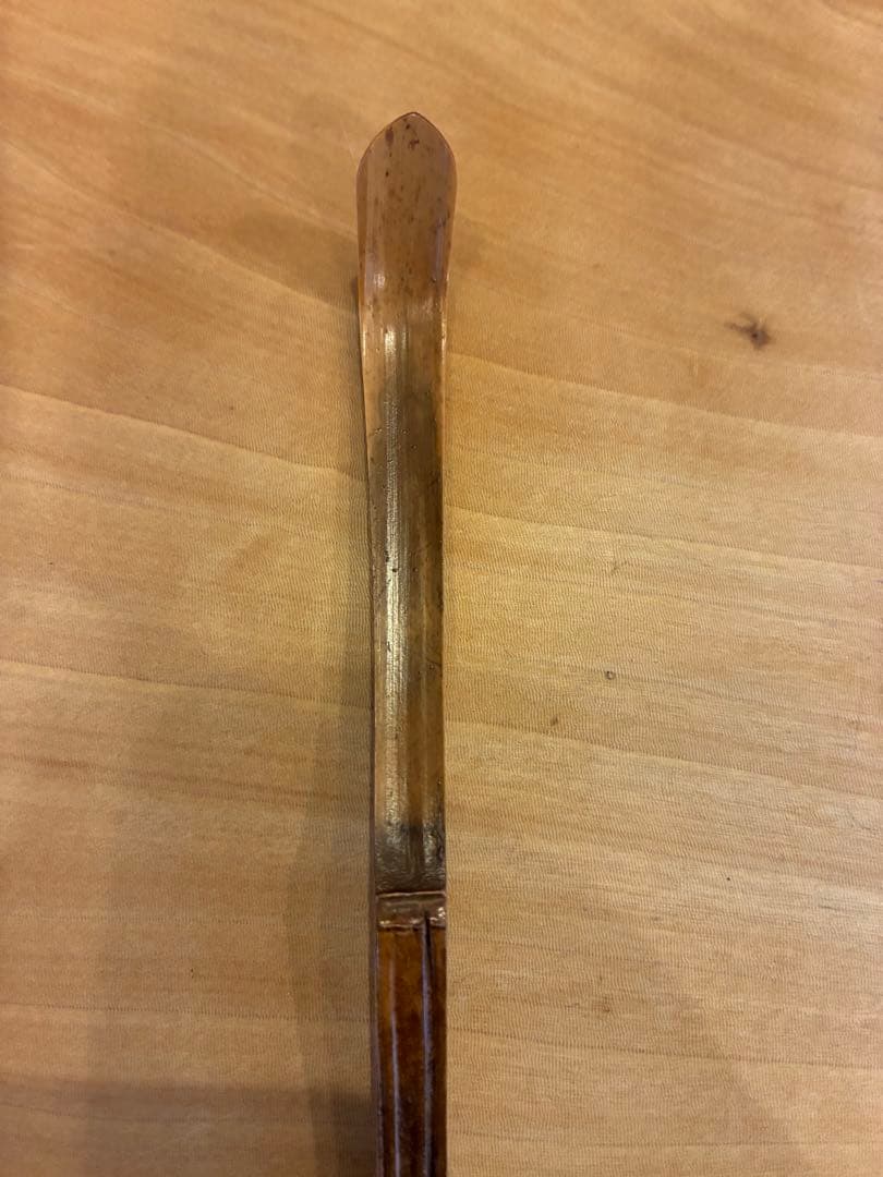 裏千家 15代鵬雲斎 汎叟玄室 自作 竹茶杓 銘:山彦 黒田正