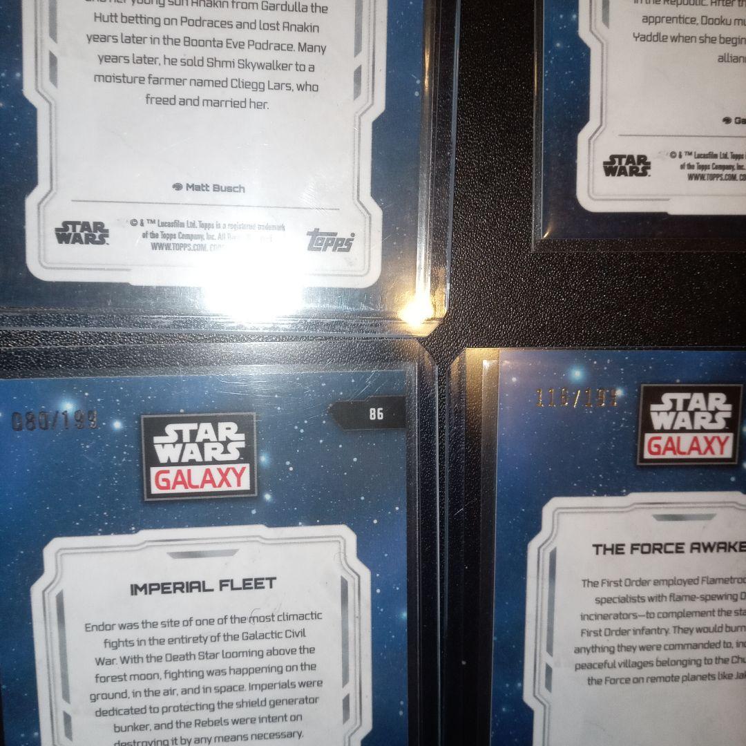 2024 Chrome Galaxy Star Wars 4枚セット　シリ