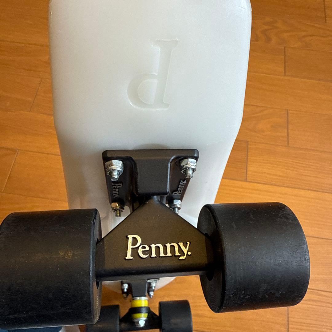 蓄光 penny スケートボード ミニクルーザーホワイト 蛍光イエロー22インチ