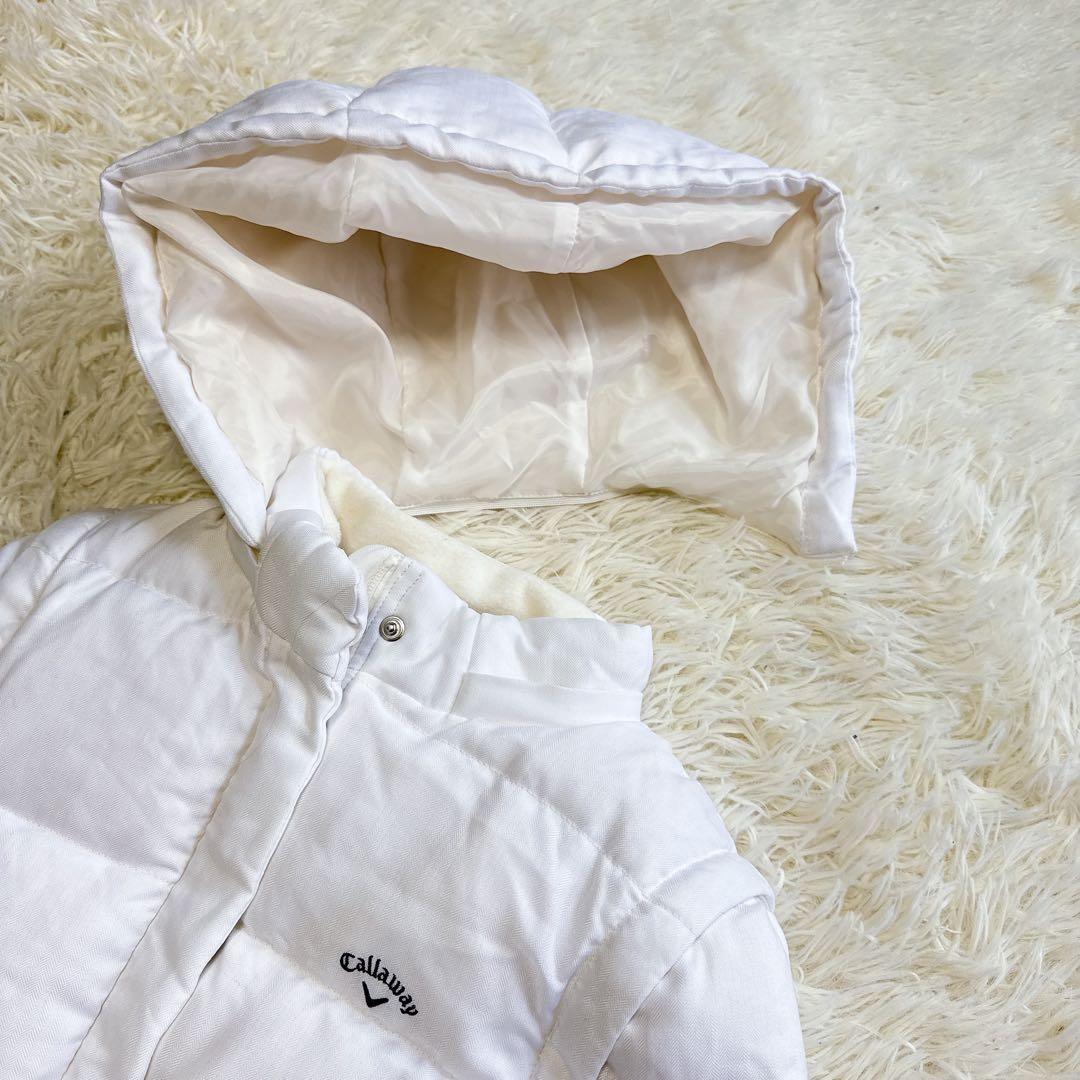 【美品】キャロウェイ　セットアップ ダウン ホワイト Mサイズ レディース