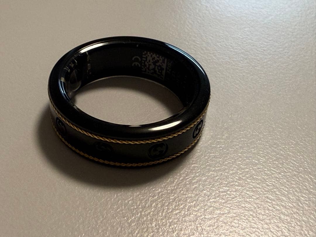 h*u様 GUCCI x OURA ブラックリング US11