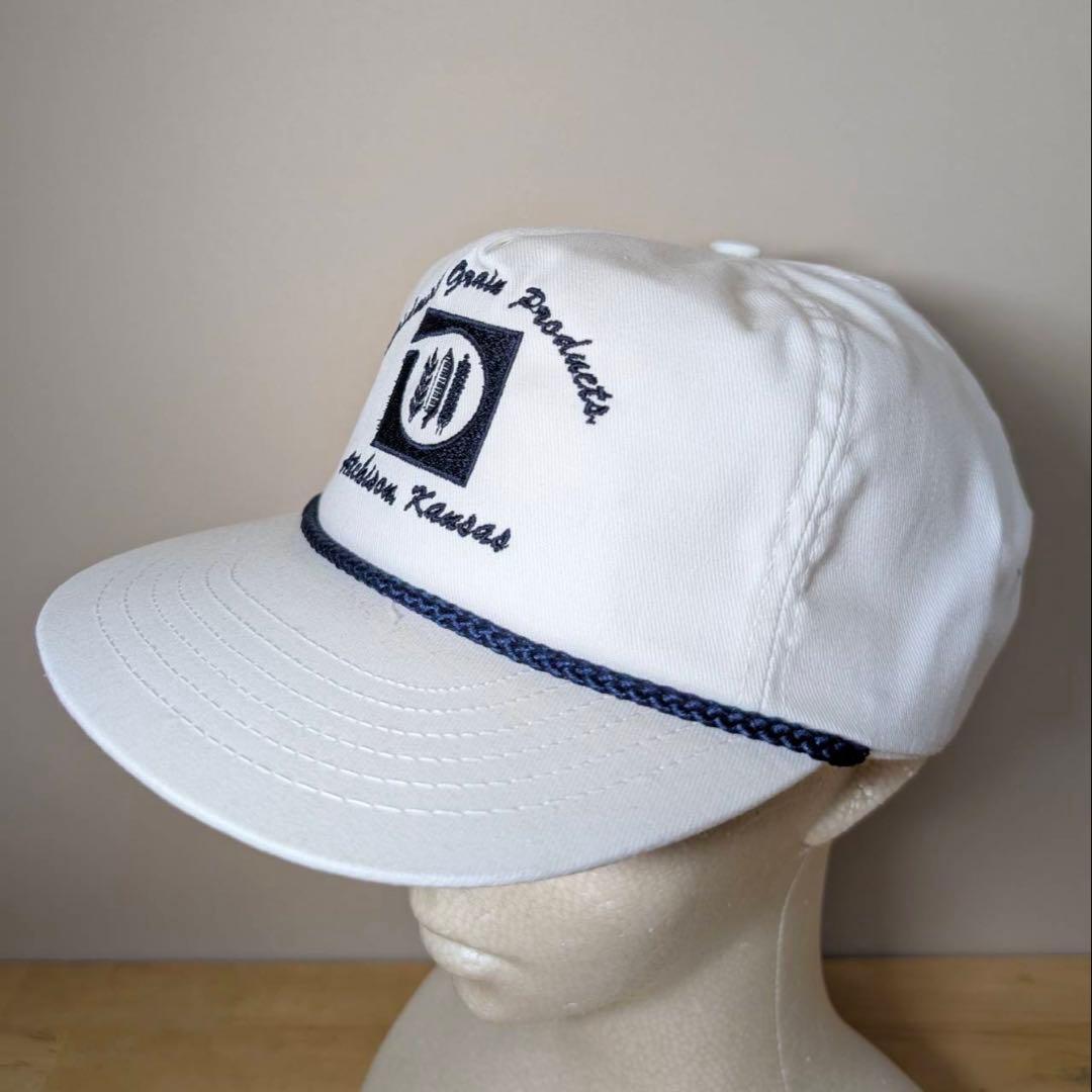 USA製80s-90s デッドストック ロープキャップ 企業ロゴ