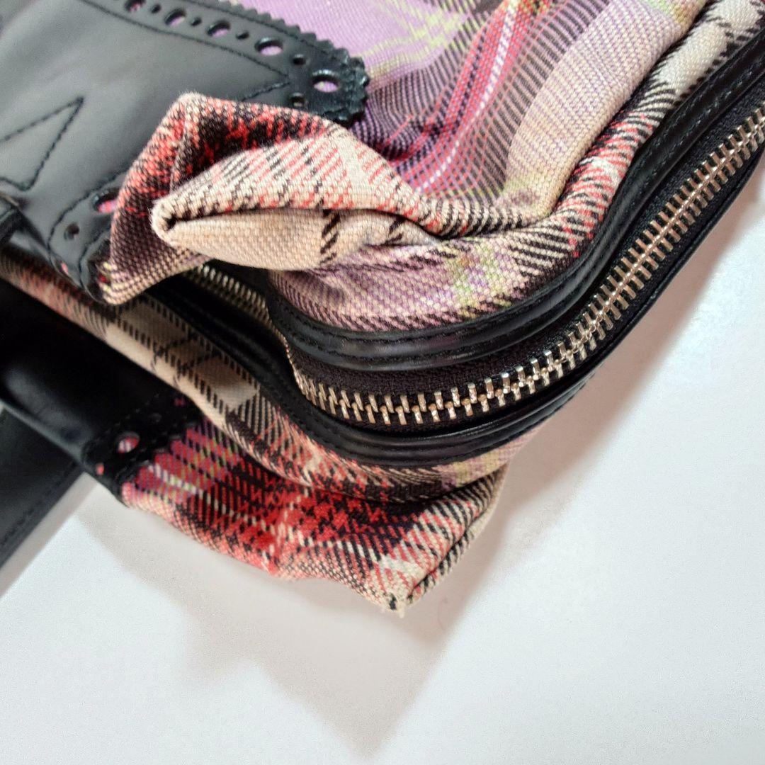 【レア】ヴィヴィアンウエストウッドマン ブリーフケース タータンチェック レザー