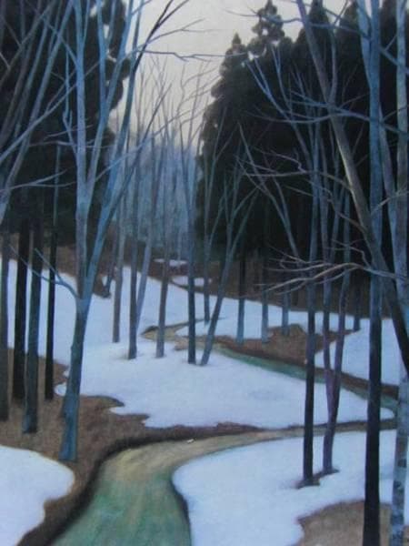 東山　魁夷 、【冬木立】、希少画集画、新品高級額・額装付、状態良好