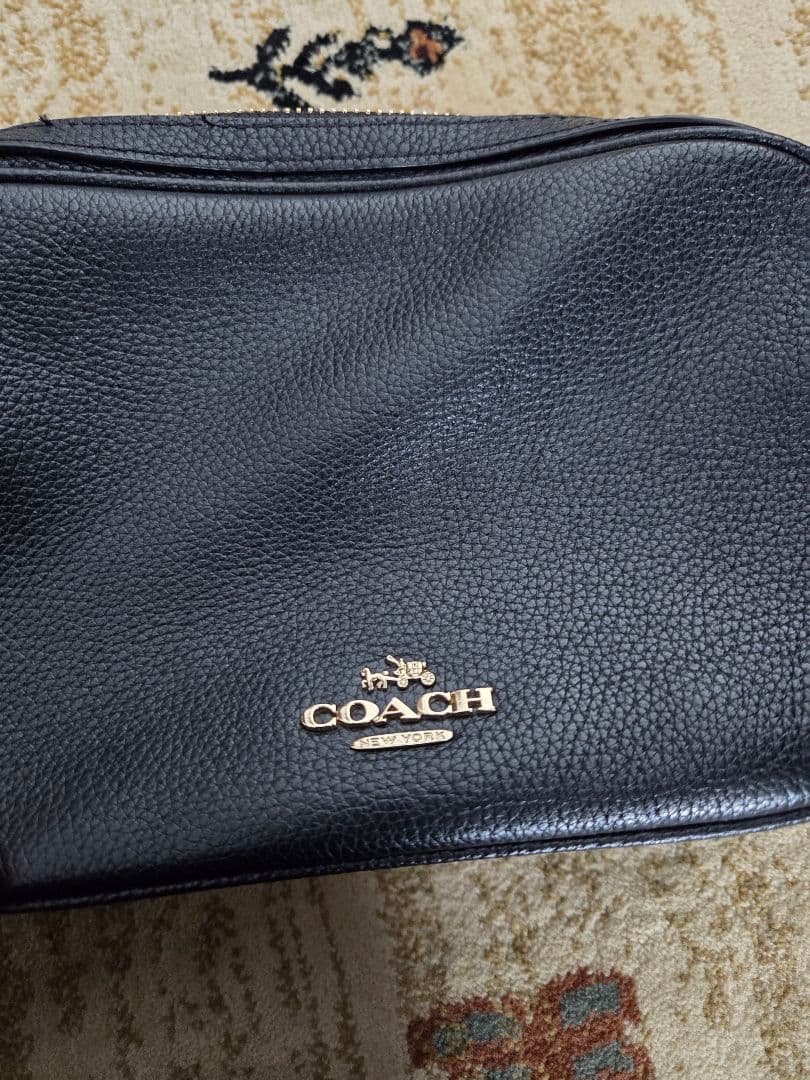 COACH レザー ショルダーバッグ　黒