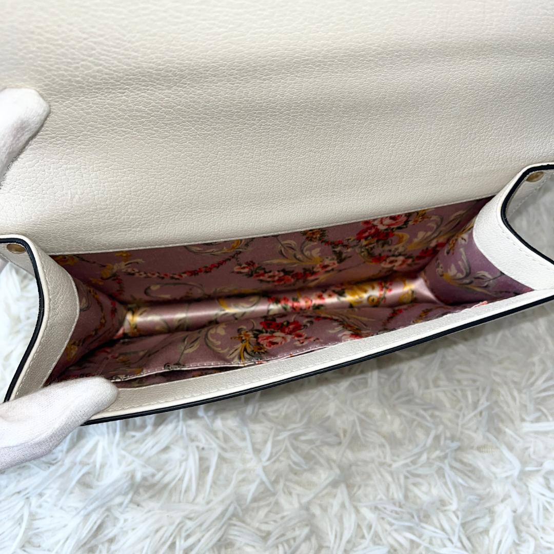 グッチ オッティリア 花刺繍 バンブー 2way ハンドバッグ パイソン