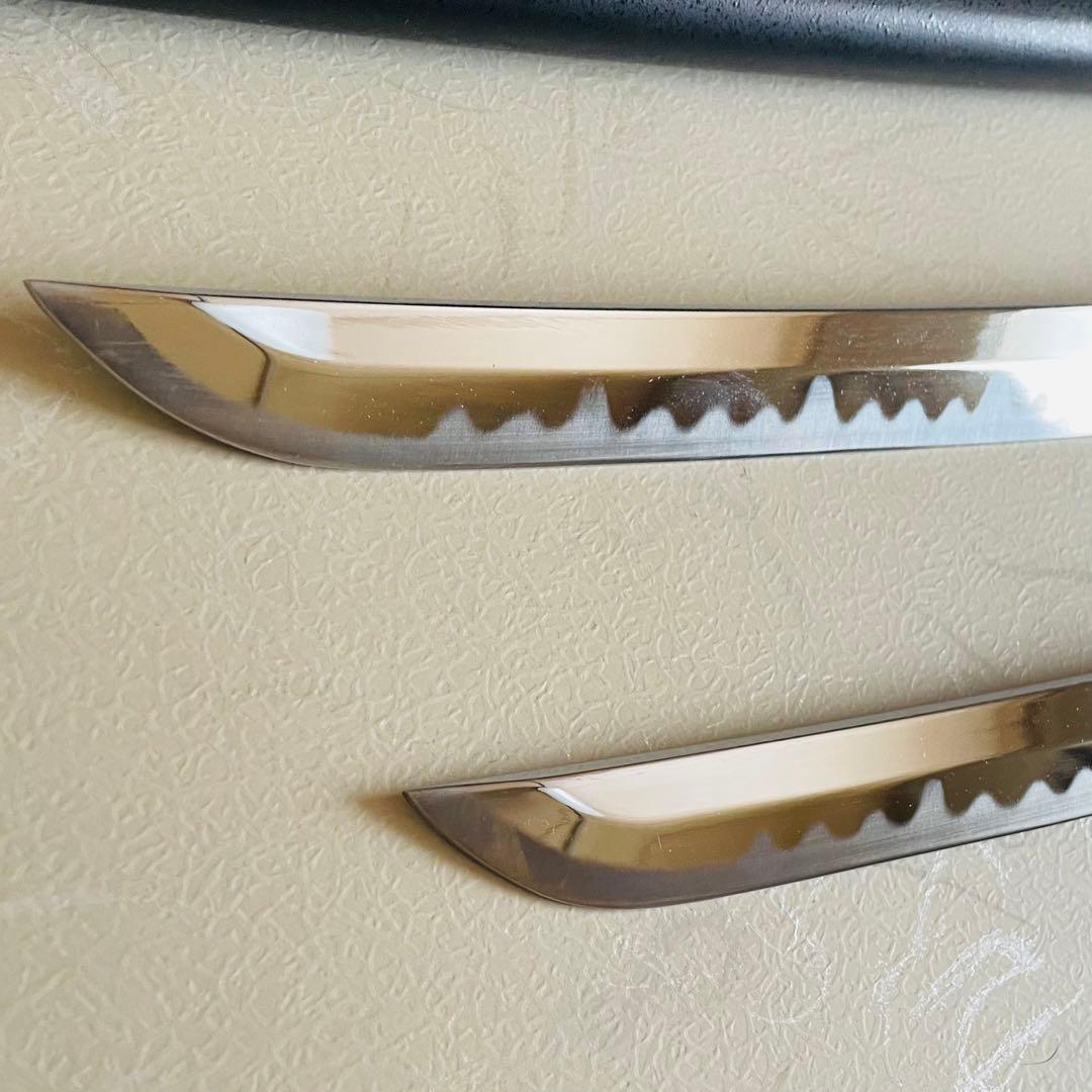 ま*さ様 模造刀 日本刀 武具 刀剣 のたれ刃紋 居合刀 2本セット 太刀 脇差