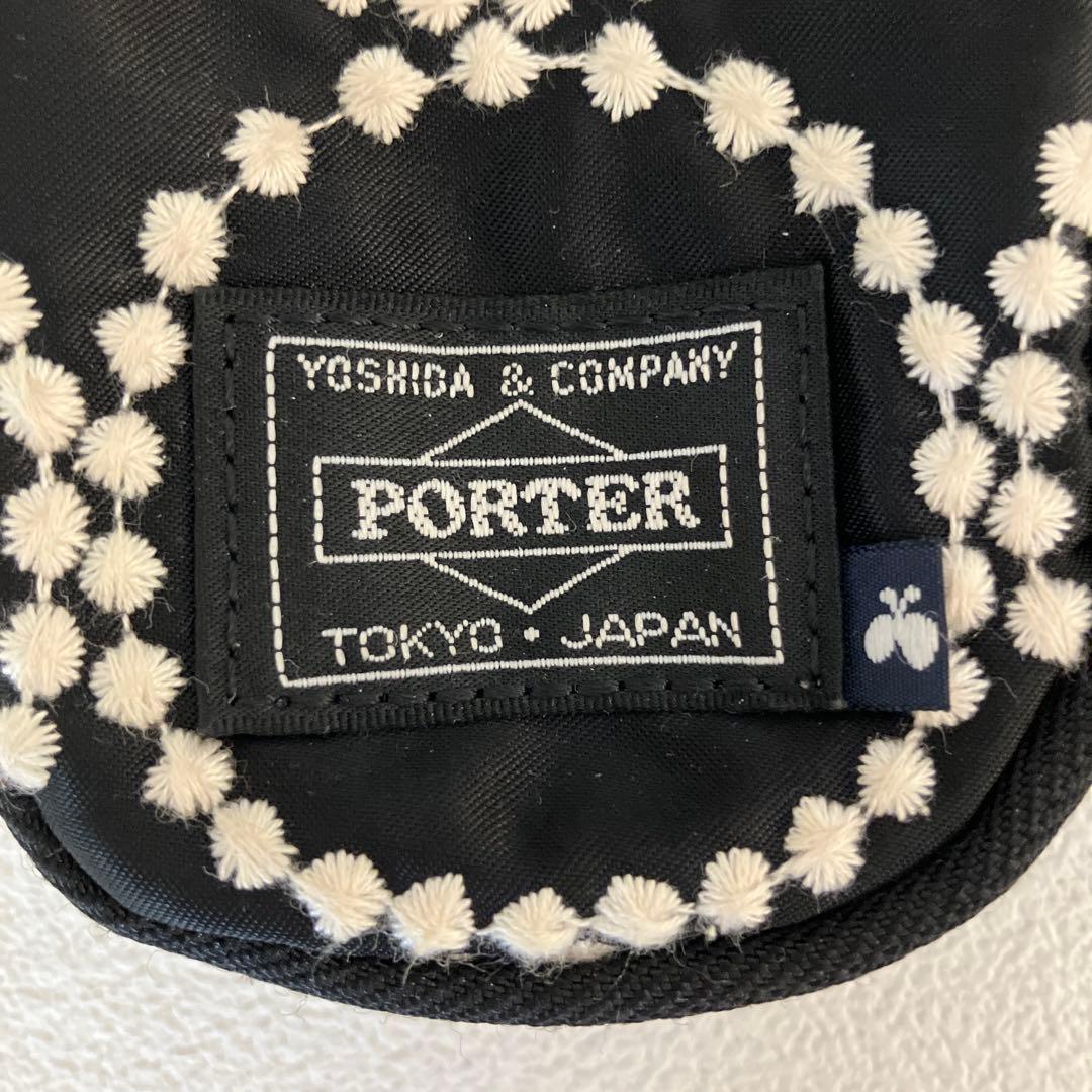 PORTER ミナペルホネン　パース　キーケース　ブラック・ホワイト