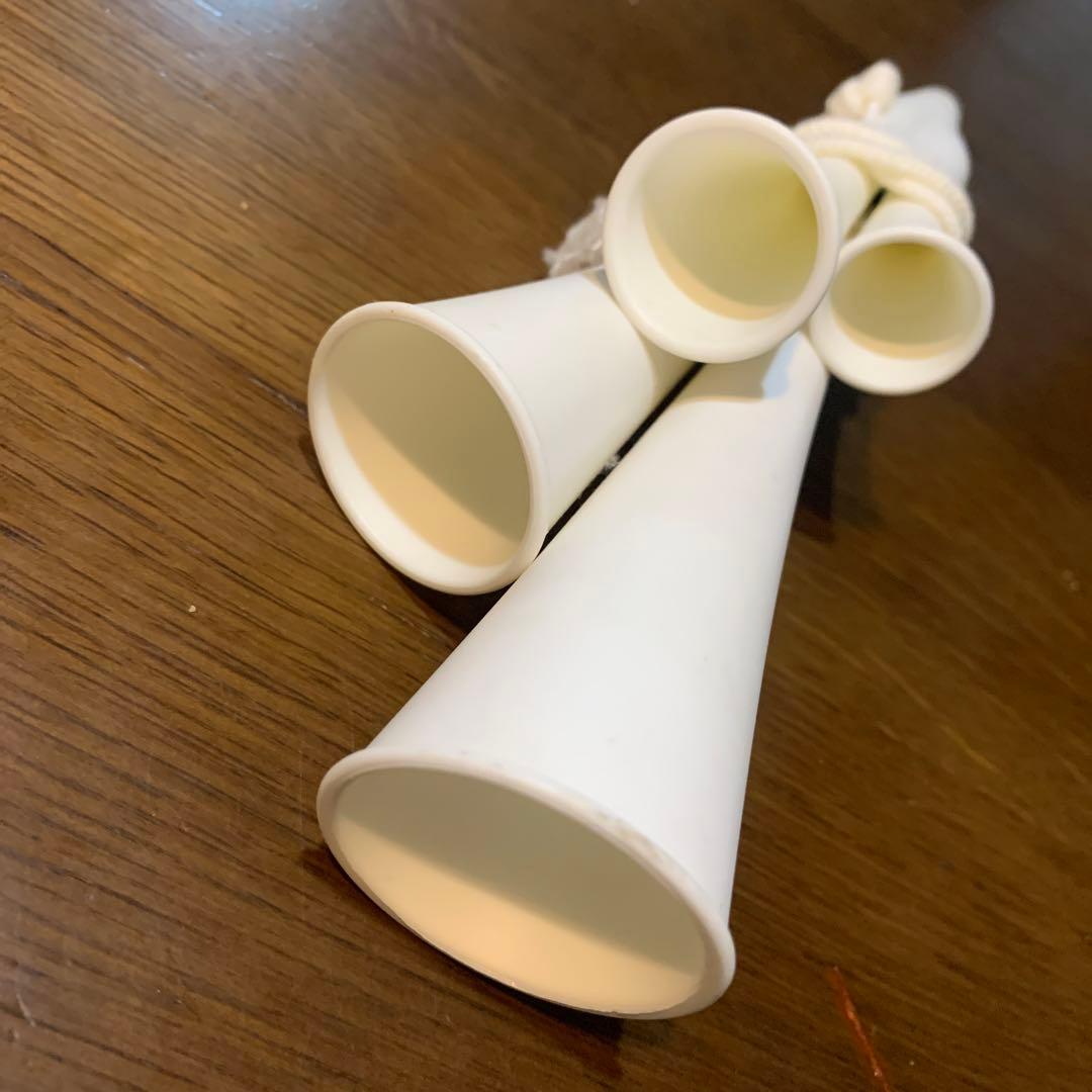 新品未使用 レアなCHEER HORN チアホーン 4連 プラスチック製 CHEER