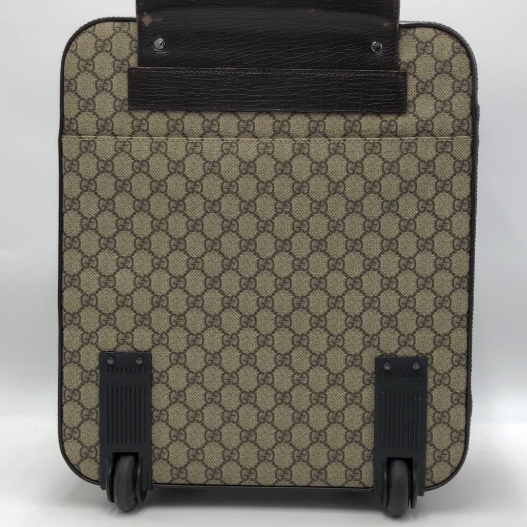 極希少】 GUCCI キャリーバッグ GGスプリーム PVC レザー 旅行