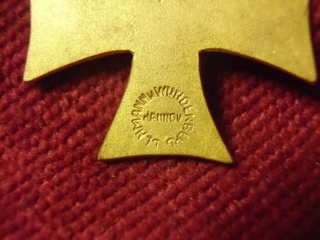 Ｗ帝政ドイツ軍/プロイセン王国＊１８９３年＊セーンデ在郷軍人会十字章（実物）