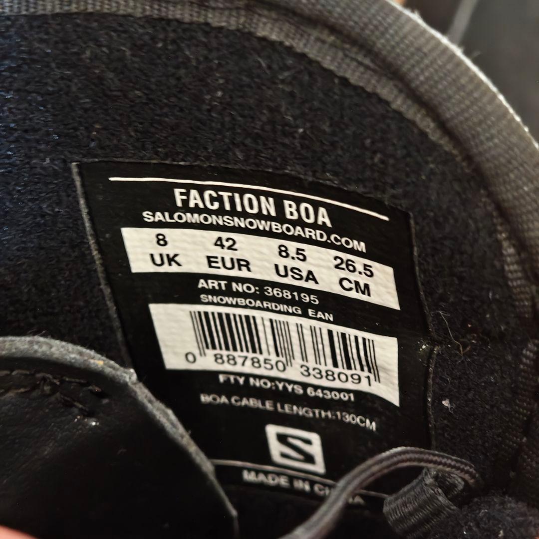 Salomon スノーボードブーツ FACTION BOA 26.5cm