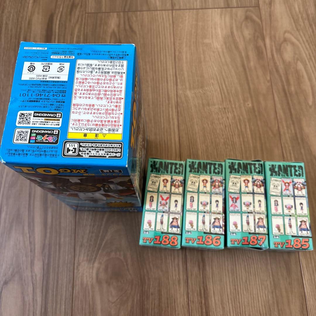 ワンピース メガワーコレフランキー将軍&ワーコレ23 4種セット　ルフィ