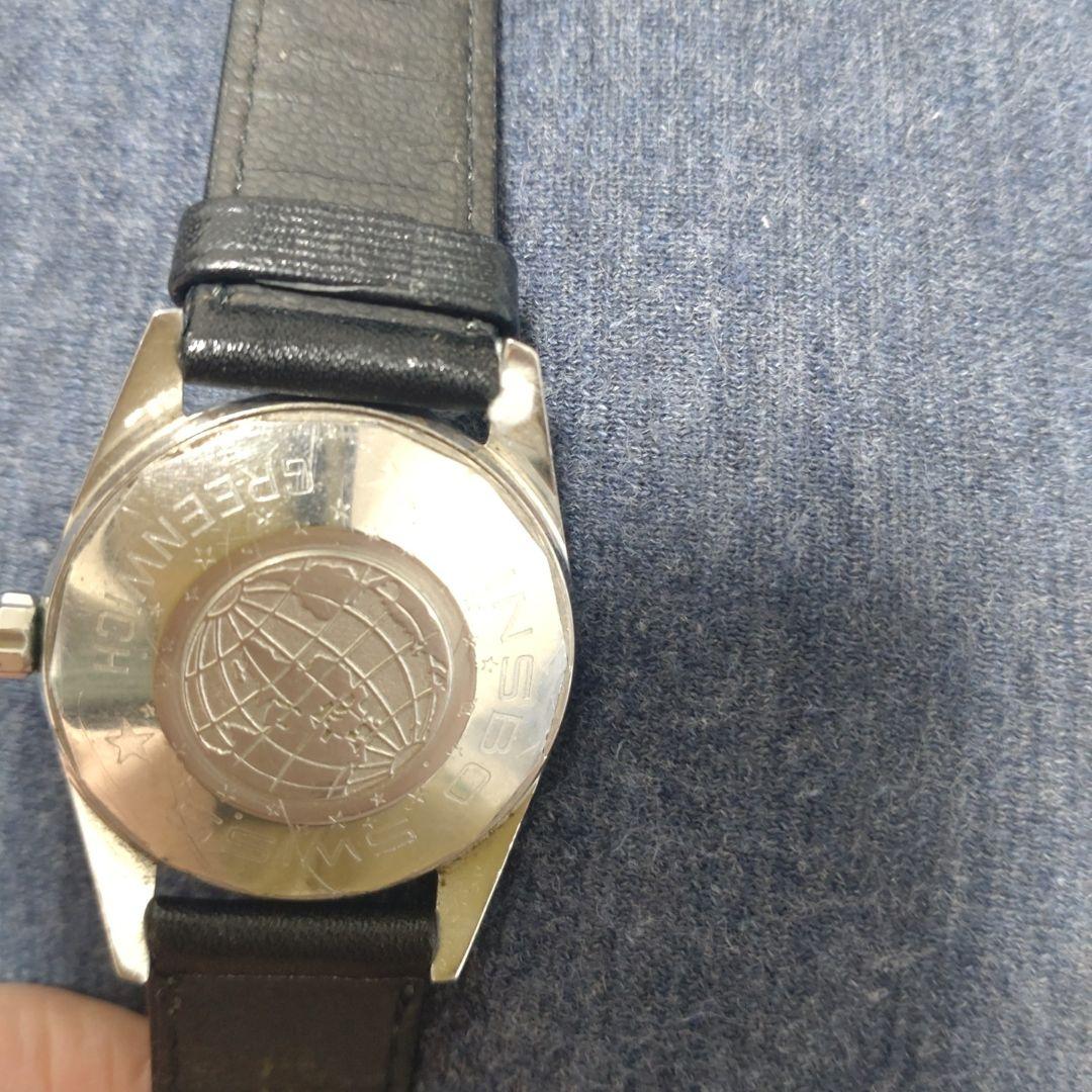 GINSBO レア　スイス　手巻き時計 ジンスボー GREENWICH