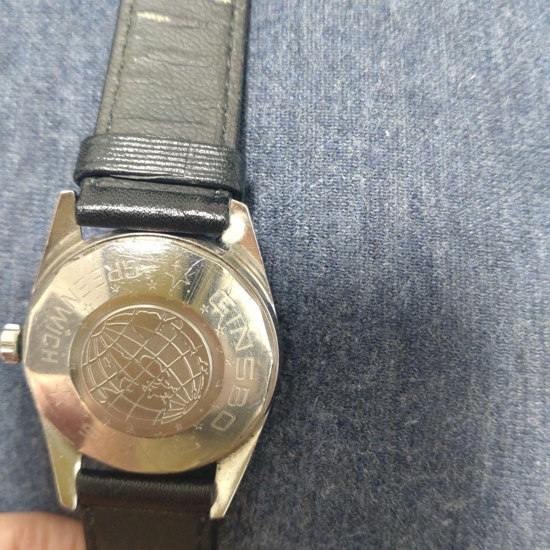 GINSBO レア　スイス　手巻き時計 ジンスボー GREENWICH