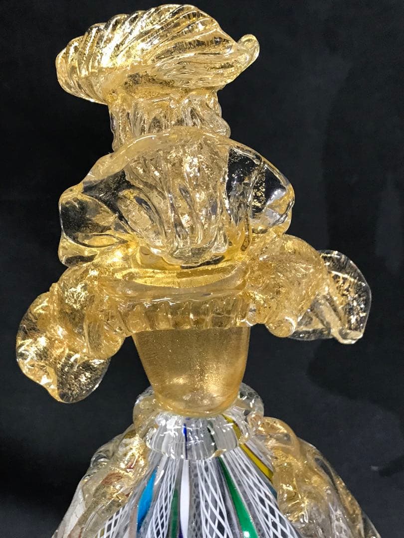 現状品】ムラーノガラス ? ベネチアンガラス ? 置物 カサノバ 恋人