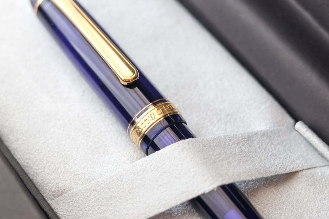 湯*豆様 プラチナ万年筆　#3776 センチュリー　シャルトルブルー　細字F