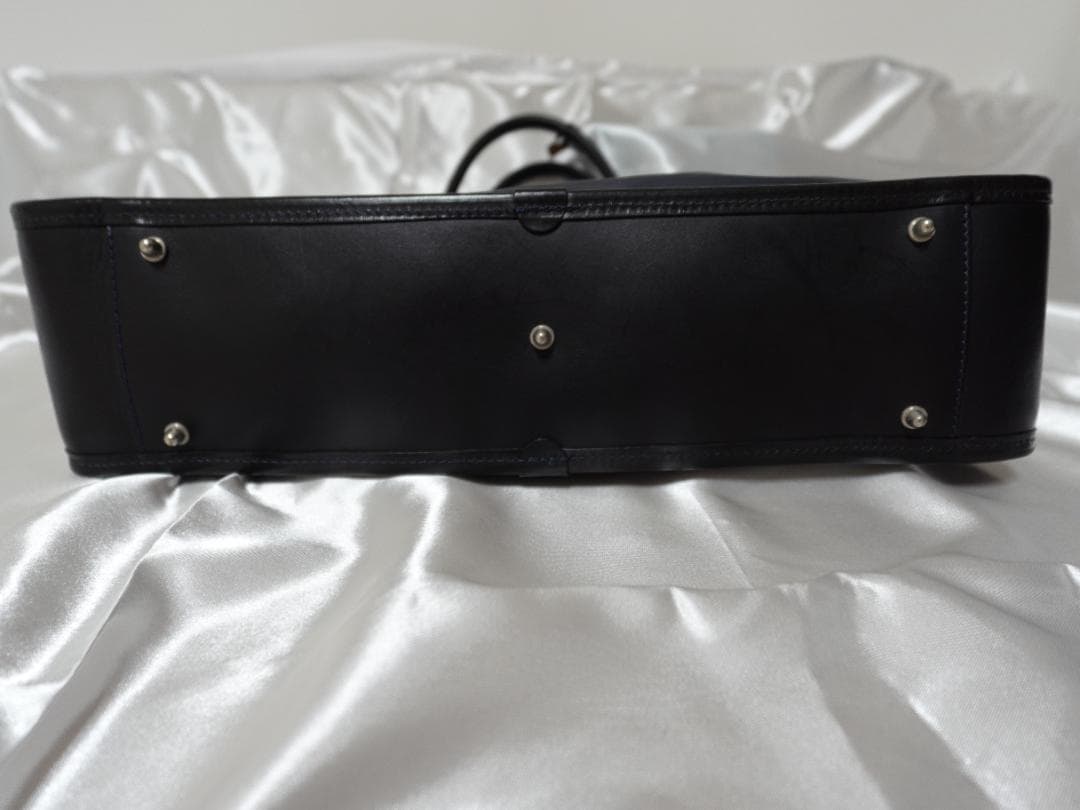 フェリージ Felisi ２wayビジネスバッグ ネイビー 本革・ナイロン