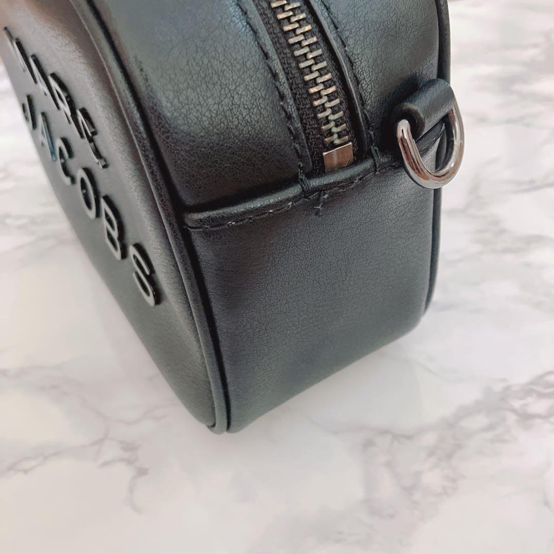 美品★正規品★MARC JACOBS ブラック レザー　牛底革 ショルダーバッグ