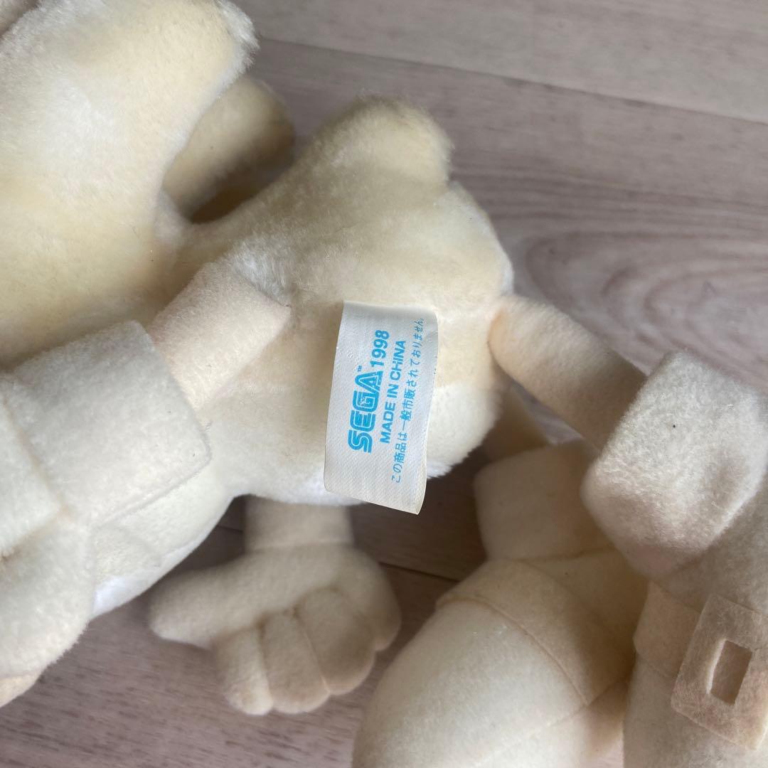SEGA セガソニック　ペールカラーぬいぐるみ　平成レトロ　当時物　非売品　希少