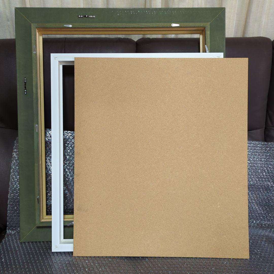 F10号油彩画 「恩原湖畔の白樺」No.48