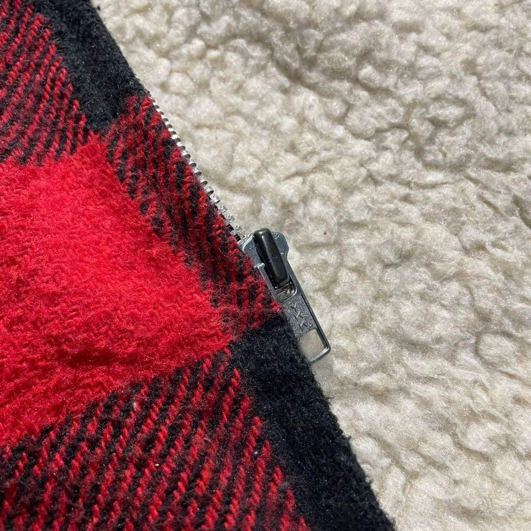 Cal-jac U.S.A. バッファローチェック 裏ボアジャケット赤黒Lサイズ