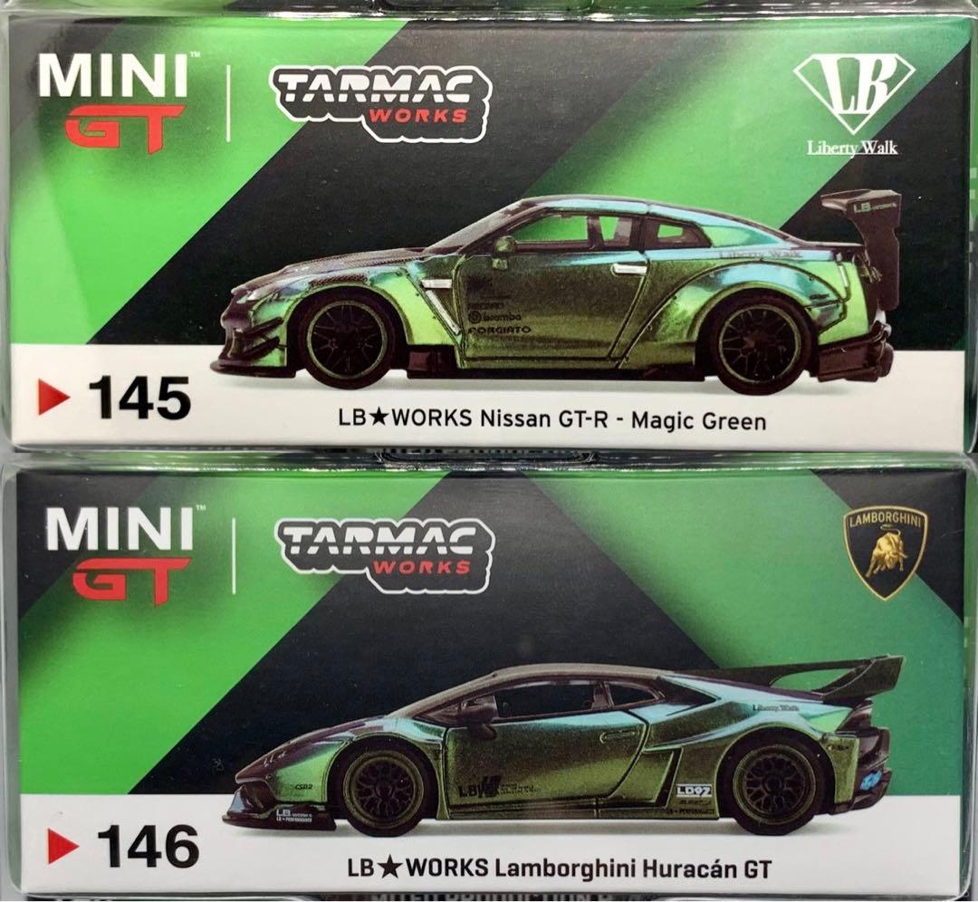 MINI GT TARMAC LBWK GT-R ウラカンGT マジックグリーン