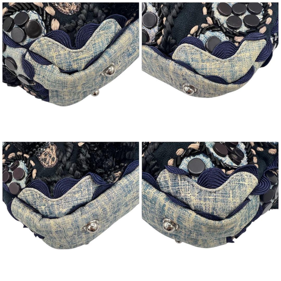 極美品　JAMIN PUECH ハンドバッグ　ビーズ　ビーズ　y2k 416