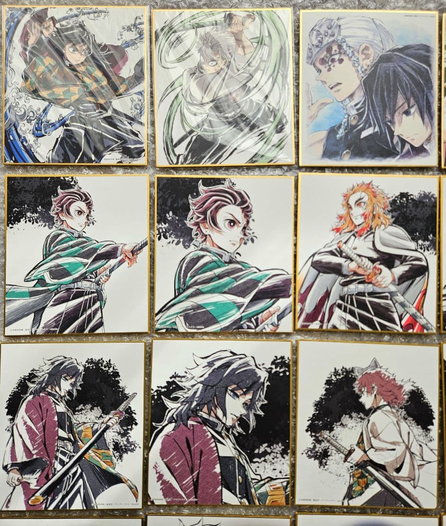 鬼滅の刃　ミニ色紙　柱合会議　柱稽古編　エンドロール　全集中展　柱展　まとめ売り