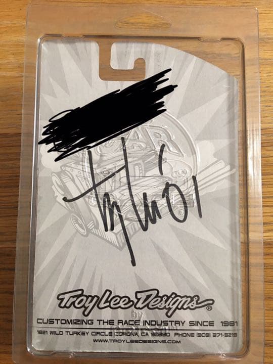 Hotwheels 直筆サインTroy Lee Designs Employee