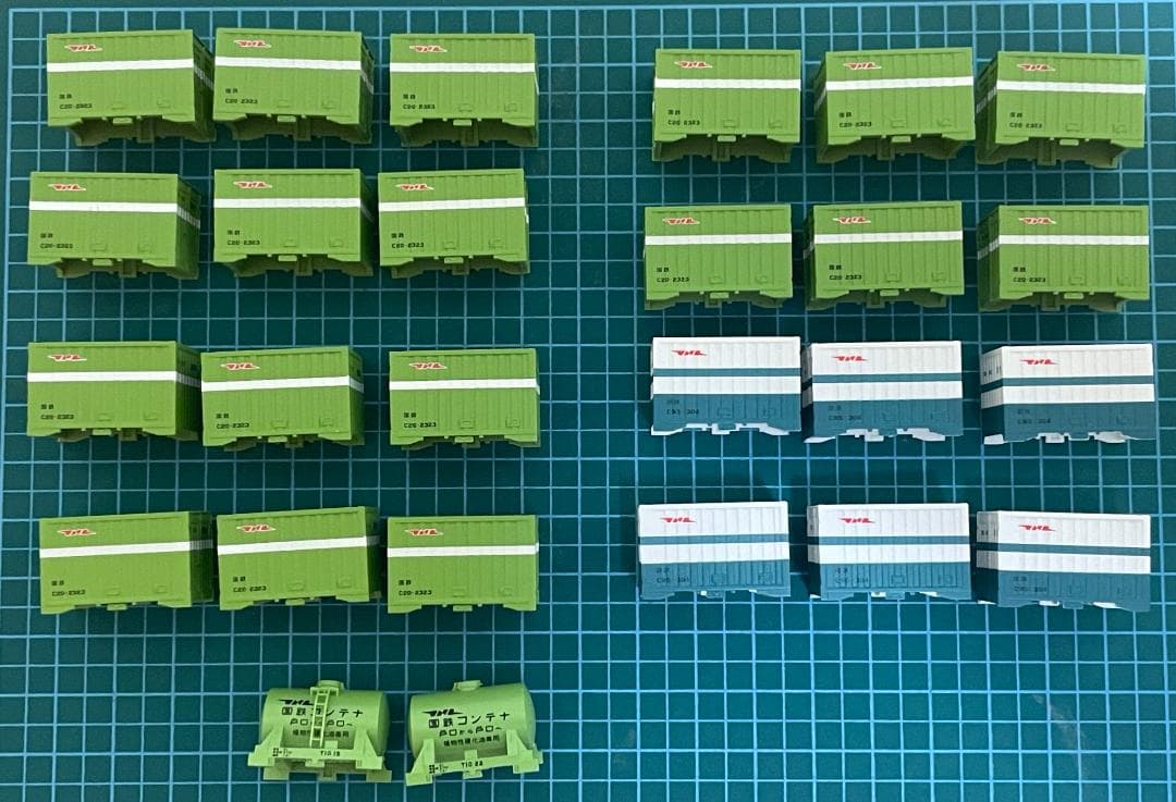 TOMIX コキ10000系×12両 ＋ 国鉄コンテナ各種