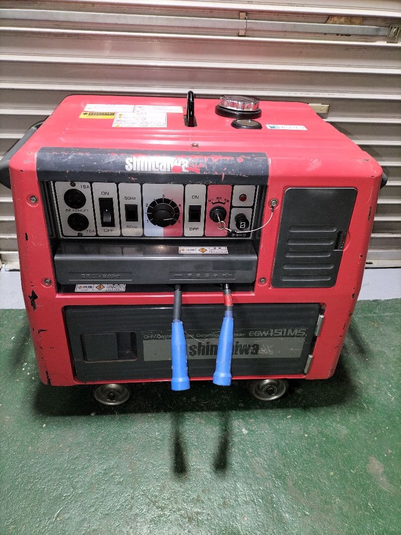 新ダイワエンジン溶接機egw151ms　発電機定格25A　メンテナス品！ shindaiwa/新ダイワ 150A ガソリンエンジンウェルダー EGW151MS / 発電