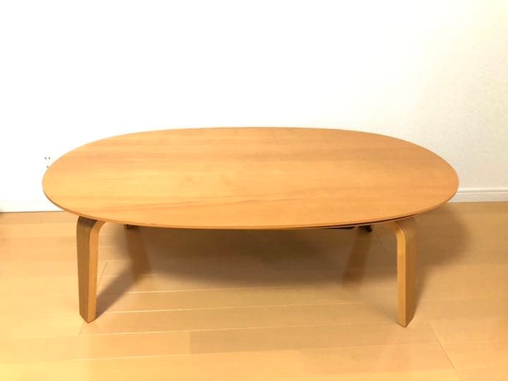 無印良品 楕円こたつ ローテーブル (コタツ用ケーブル付) 割引 無印