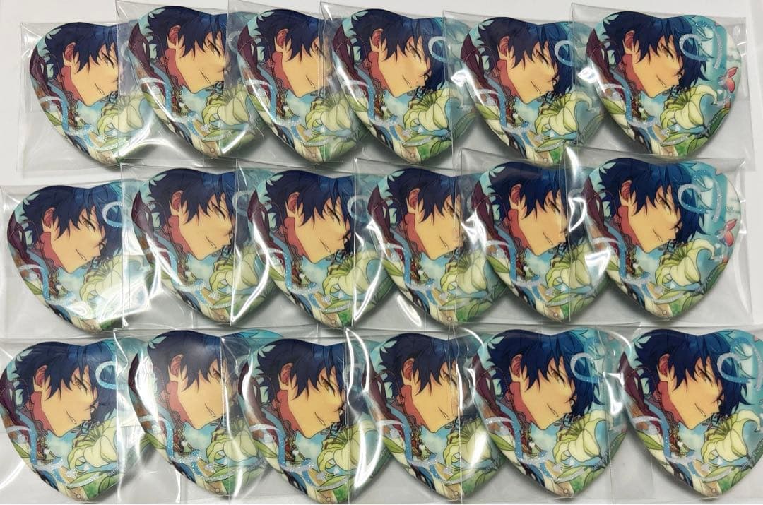 あんスタ 漣ジュン バレンタイン ハート 缶バッジ あんスタ 漣ジュン ハート型 缶バッジ ホワイトデー限定×80 あんスタ