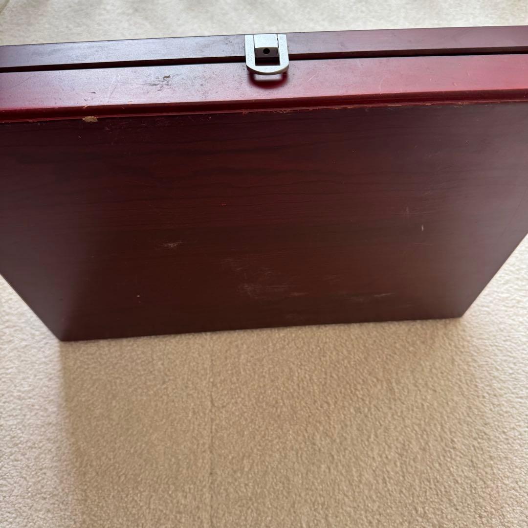 高級　麻雀牌　ジャンボ牌　デカ牌　木箱　4cm×3cm 35g