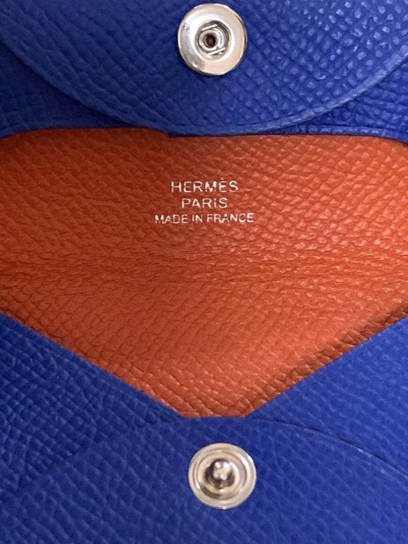 HERMES エルメス バスティア ケース バイカラー U刻印