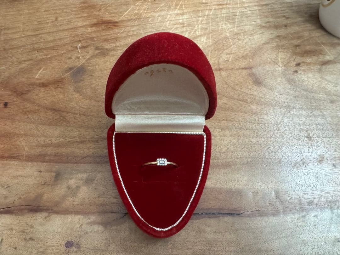 agete ダイヤモンドリング 20号 Ｋ18 0.08ct アガット