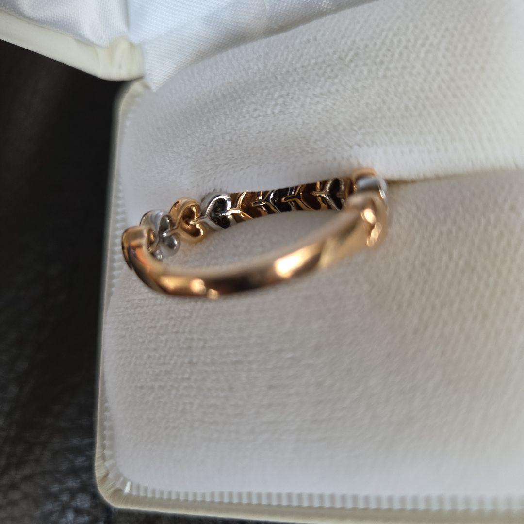 GSTV 購入 18K総量7gハート型ゴールドトーンリング