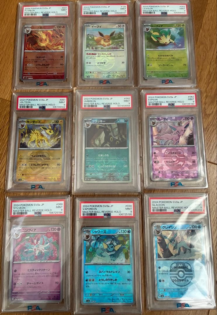 ブイズ　マスターボールミラー　PSA9 テラスタルフェス　ブラッキー ポケモン ブラッキー マスボ マスターボールミラー テラスタルフェス