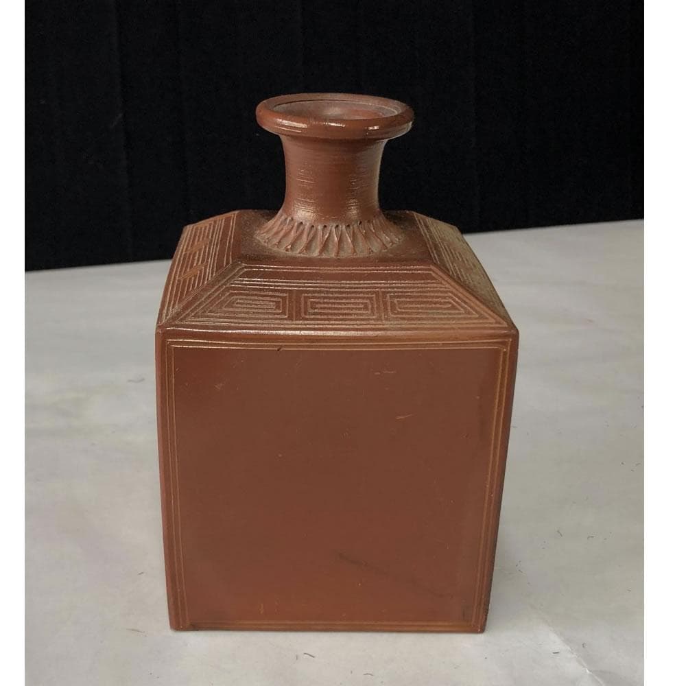 e2842 古備前 升徳利 松 角徳利 在銘 備前焼 酒徳利 (e1716)