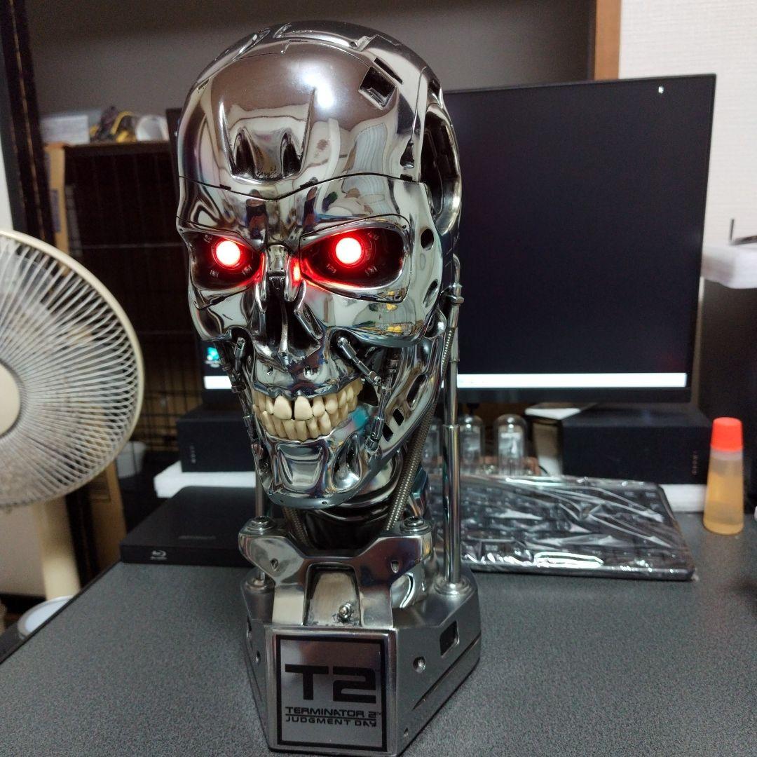 サイドショウ　ターミネーター2　T-800　エンドスケルトン1/1ヘッドレプリカ